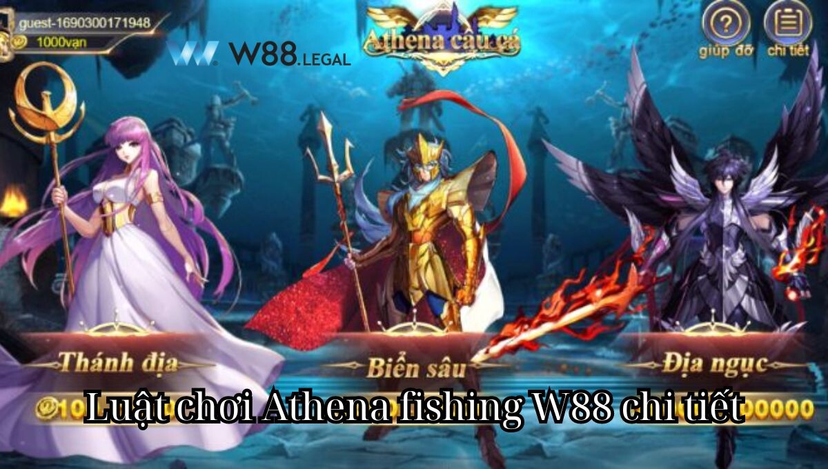 Luật chơi Athena fishing W88 chi tiết