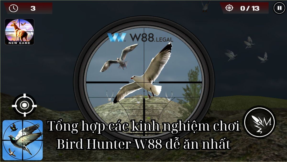 Tổng hợp các kinh nghiệm chơi Bird Hunter W88 dễ ăn nhất