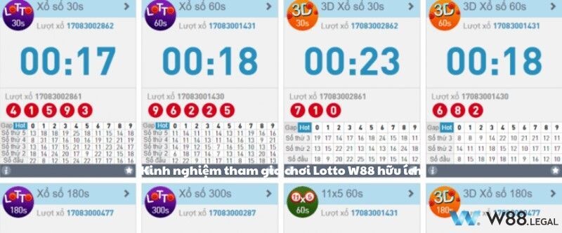 Kinh nghiệm tham gia chơi Lotto W88 hữu ích
