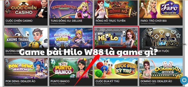 Game bài Hilo W88 là game gì?