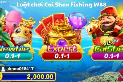 Cai Shen Fishing W88 – Khám phá game bắn cá độc đáo tại W88
